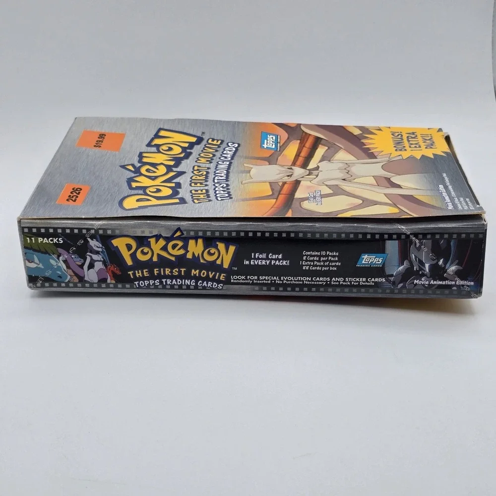 Topps Pokemon the‎ First Movie Trading Cards 10 Pack Booster EMPTY Box